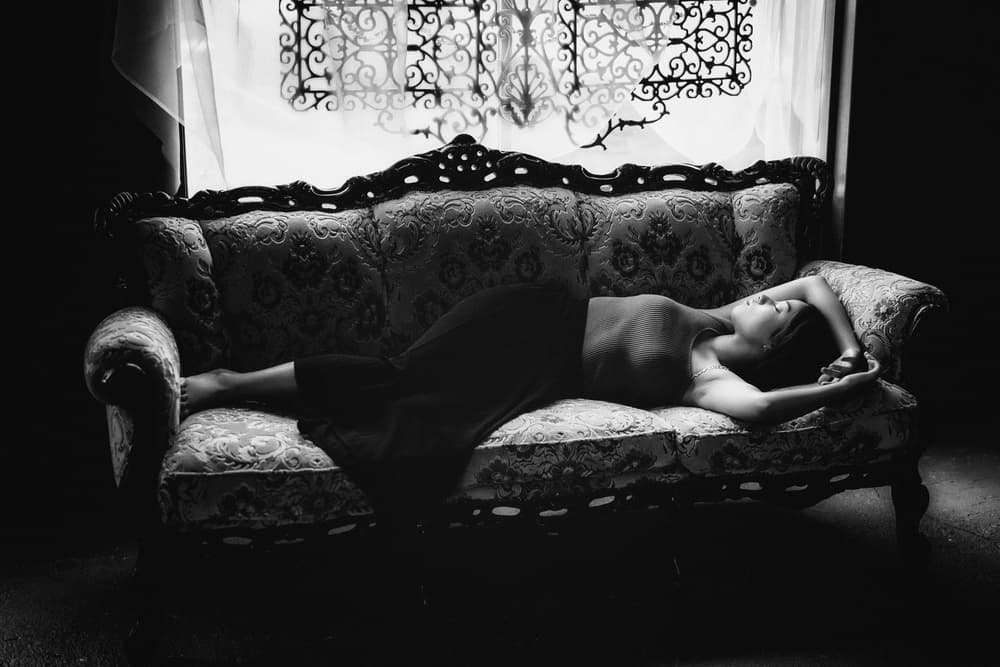 Elegant Sofa Repose by Nobu Ishijima — canvas wall art