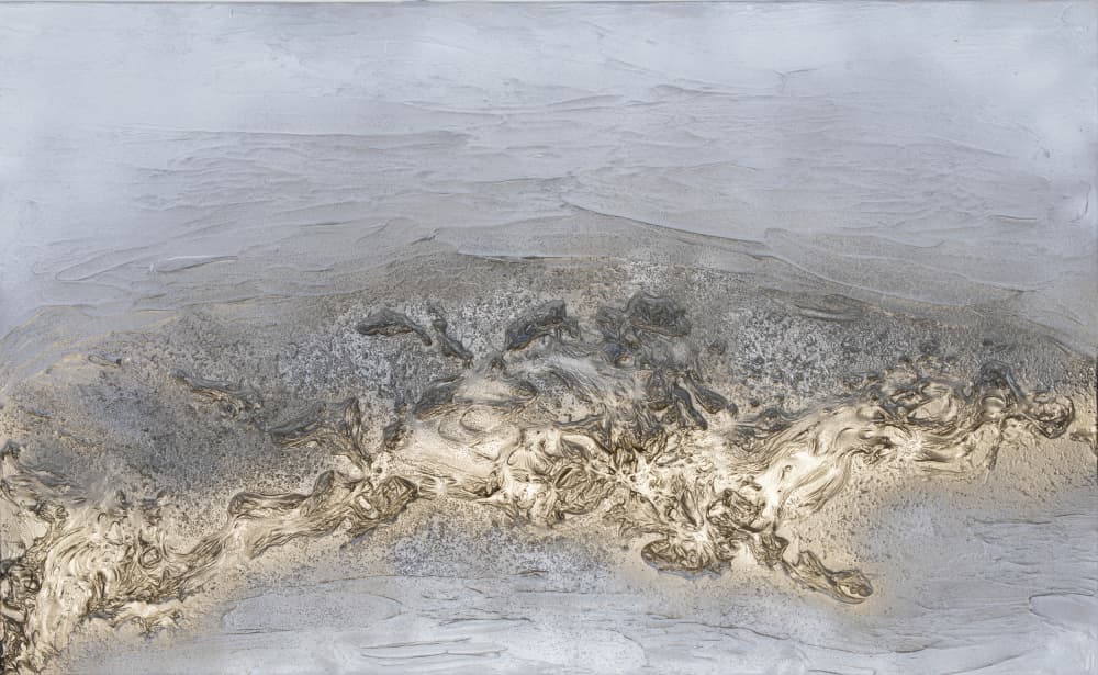 Golden Earth Flow by Anete Purina-Purite — canvas wall art