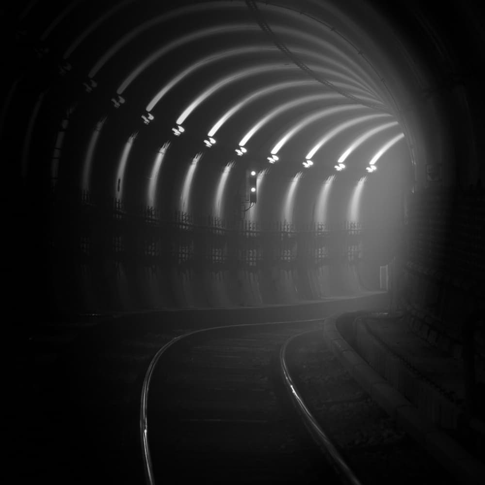 Mysterious Subway Curve by Alexej Schulz — canvas wall art