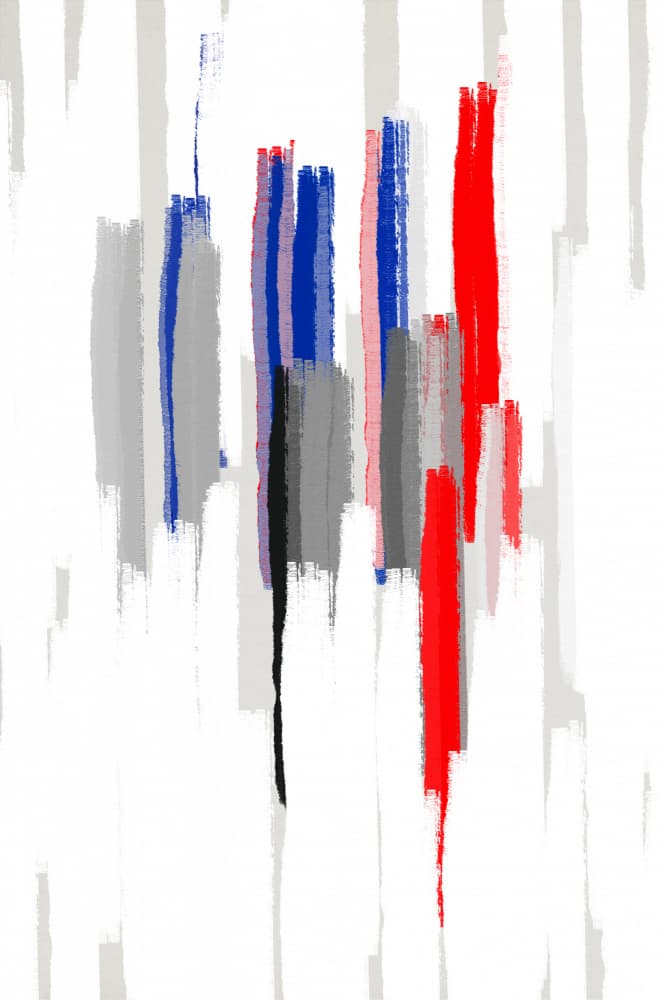 Dynamic City Strokes by Fun Qui — canvas wall art