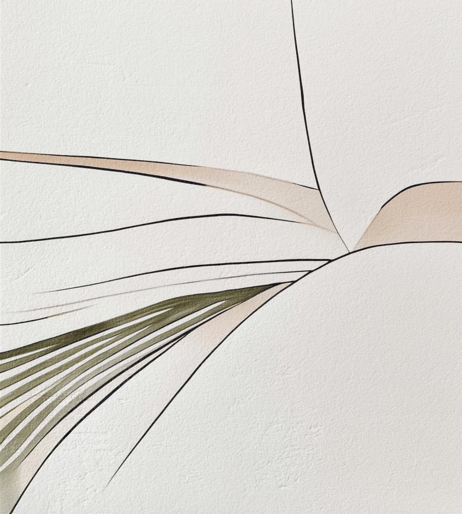 Organic Flowing Forms by Alma — canvas wall art
