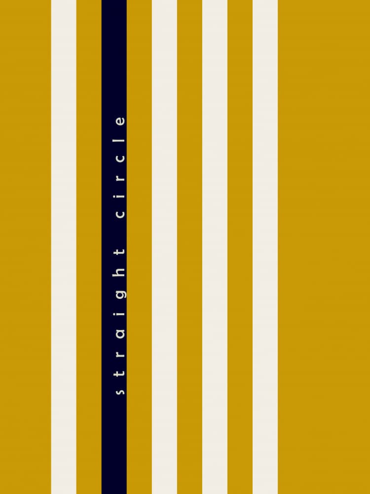 Golden Striped Typography by Annick — canvas wall art