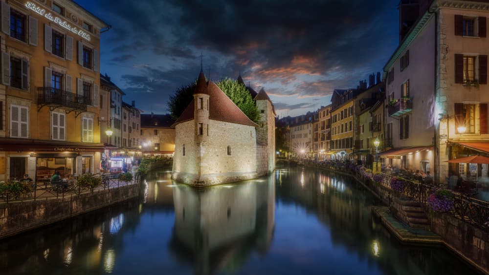 Historic Canal Twilight by Bartolome Lopez — canvas wall art