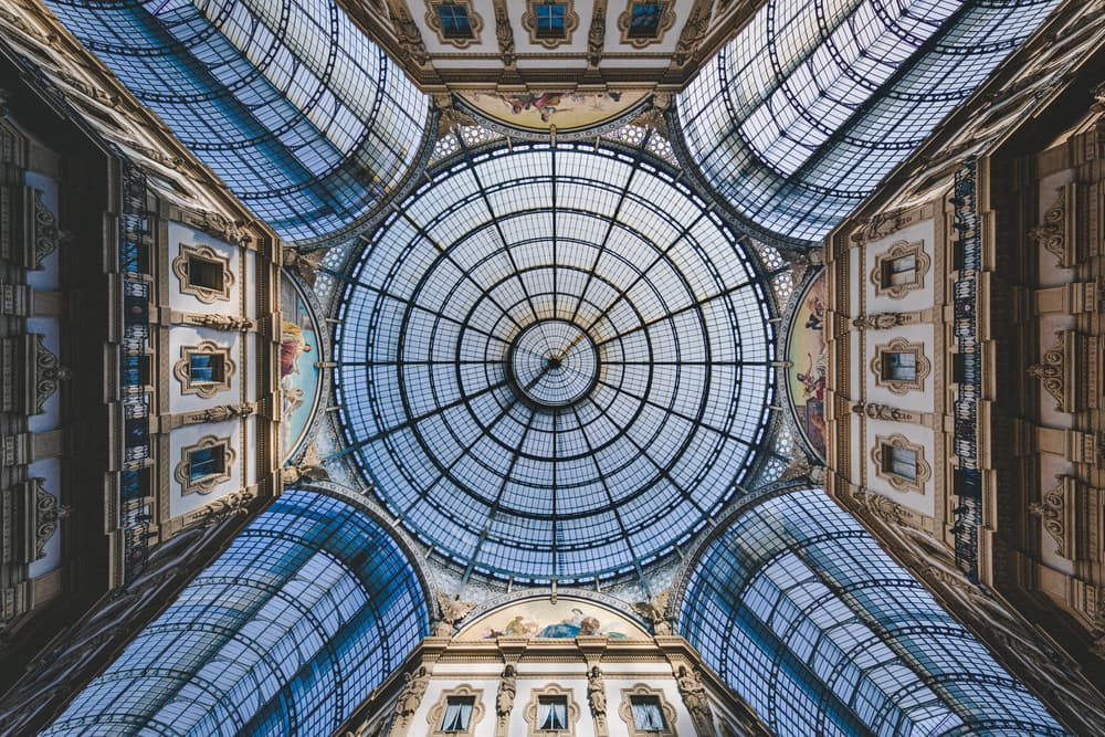 Grand Ornate Glass Ceiling by Marco Tagliarino — canvas wall art