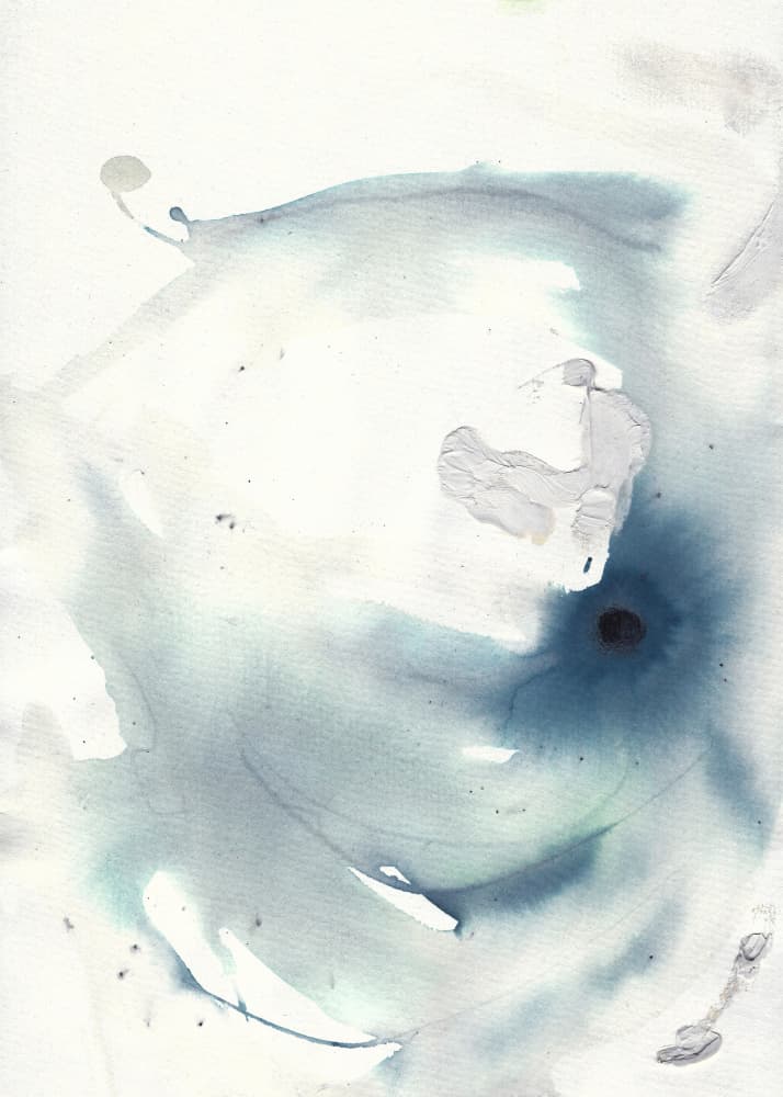 Ethereal Blue Wash by Annick — canvas wall art