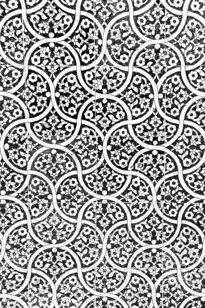 Intricate Floral Arabesque by Photolovers — canvas wall art