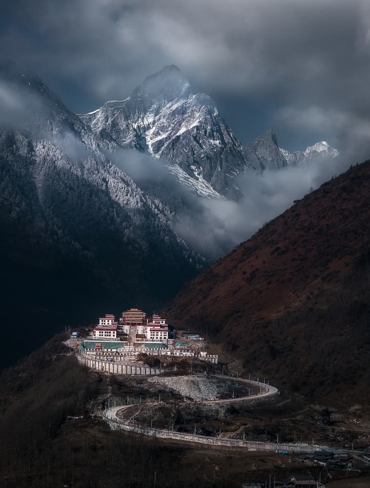 Himalayan Monastery Vista by YANGYING — canvas wall art