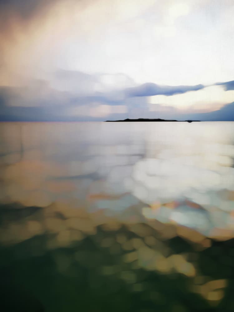Calm Ocean Island Horizon by Angelo Cerantola — canvas wall art