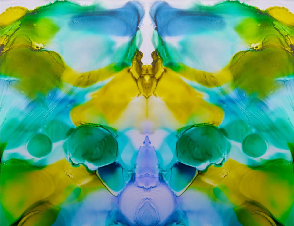 Vibrant Fluid Symmetry by Jemma Morris — canvas wall art