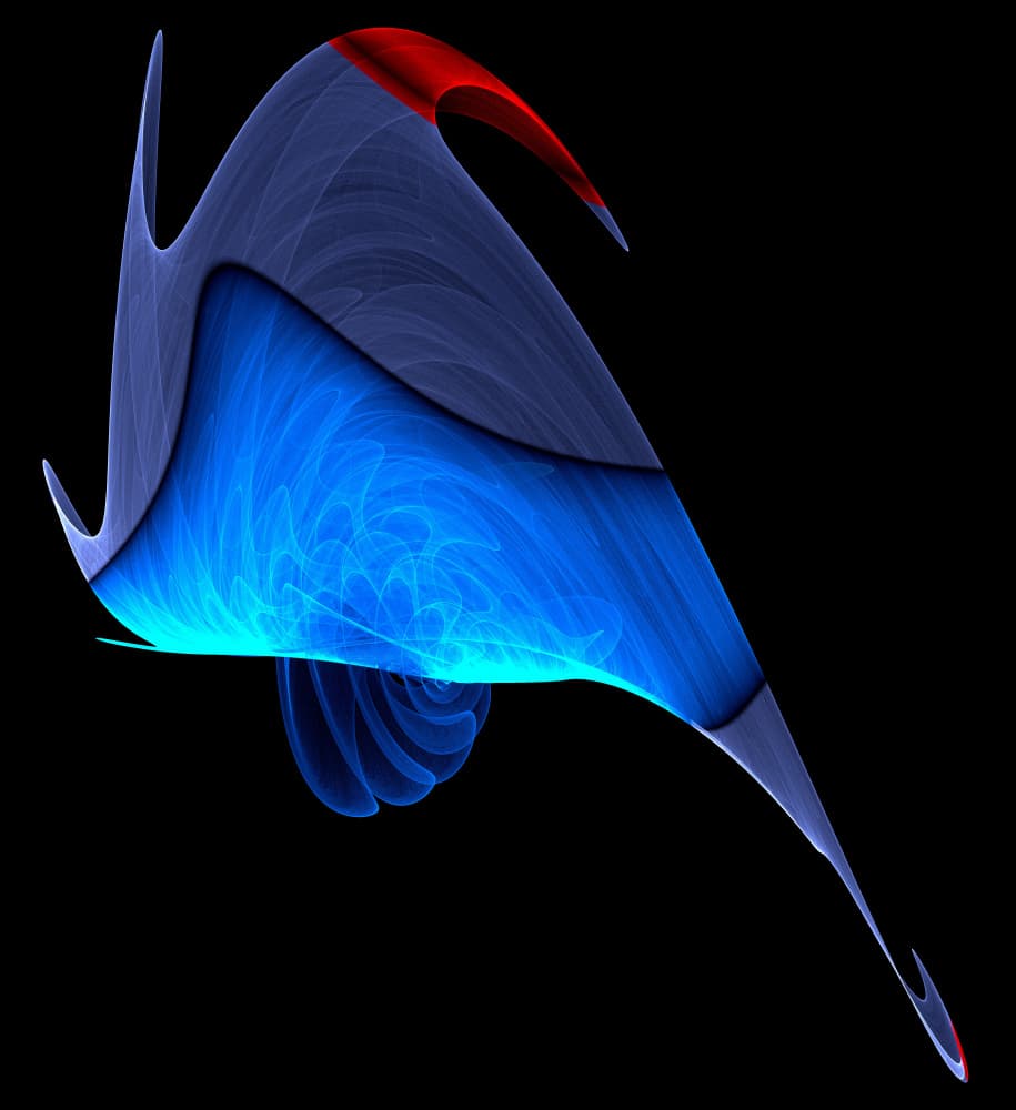Fluid Blue Abstract by Mystic Number — canvas wall art
