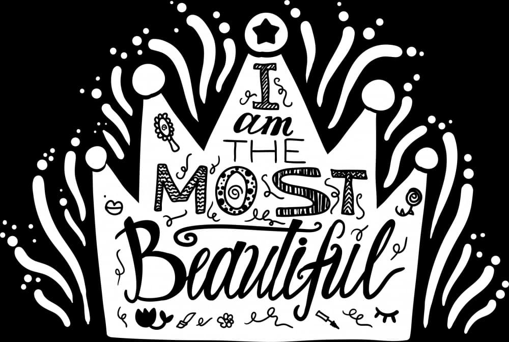 Beautiful Queen Affirmation by Marika Barsrsind β canvas wall art