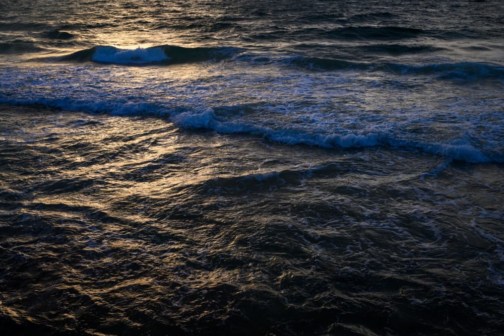 Golden Twilight Waves by Tal Paz-Fridman — canvas wall art