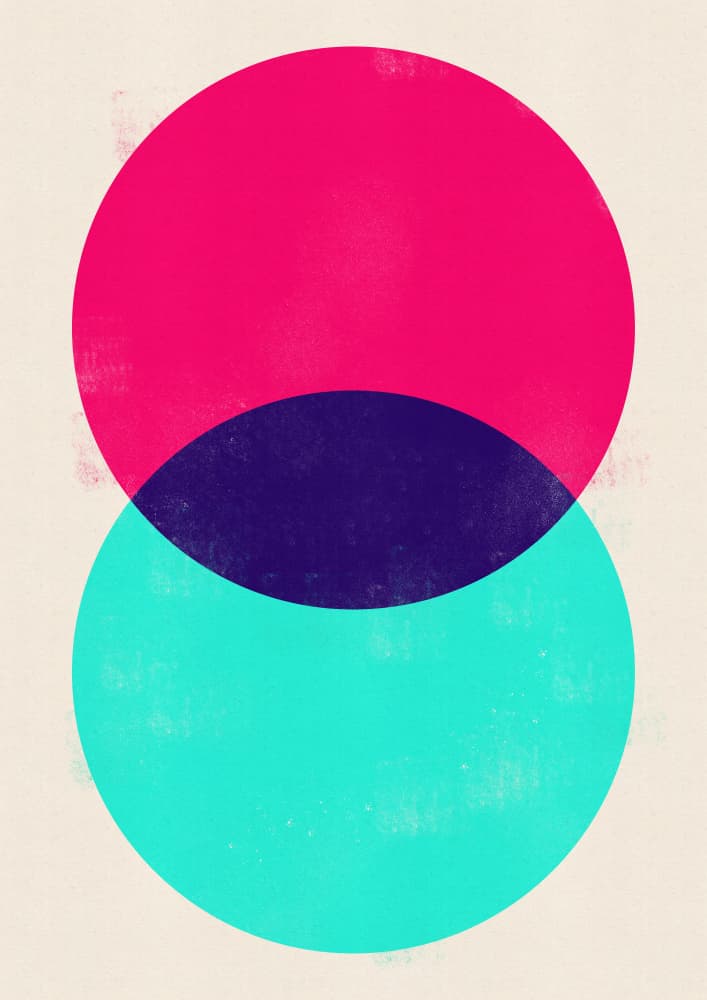 Vibrant Geometric Circles by Nicholas — canvas wall art