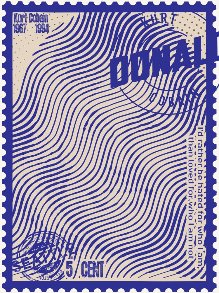 Vintage Grunge Stamp by Doa Project — canvas wall art