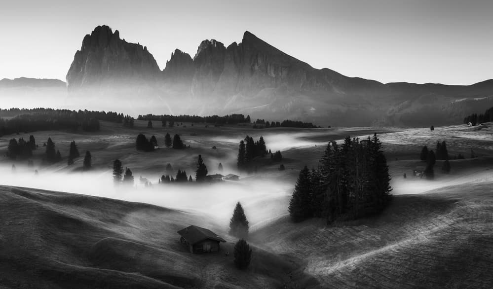 Serene Valley Mist by Ales Krivec — canvas wall art