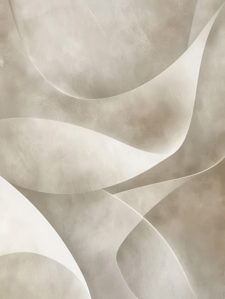 Soft Flowing Curves by Bilge Paksoylu — canvas wall art