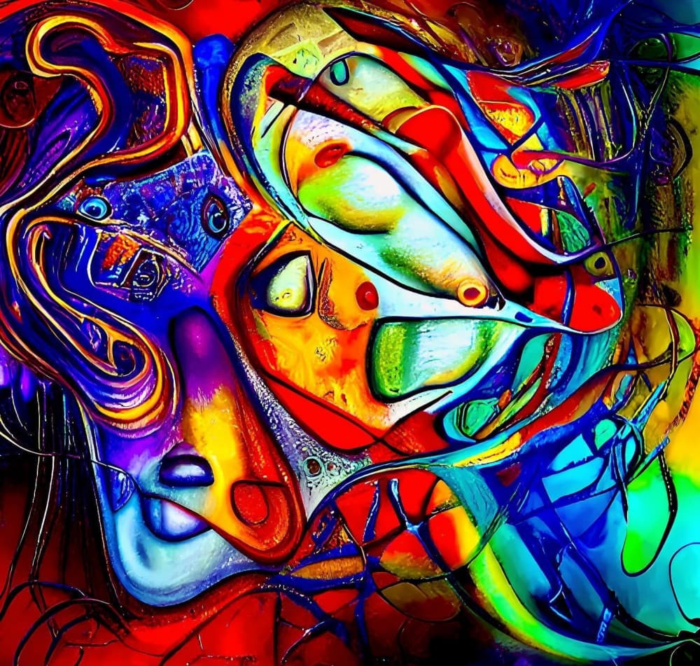 Vivid Abstract Expressions by mnemonixART — canvas wall art