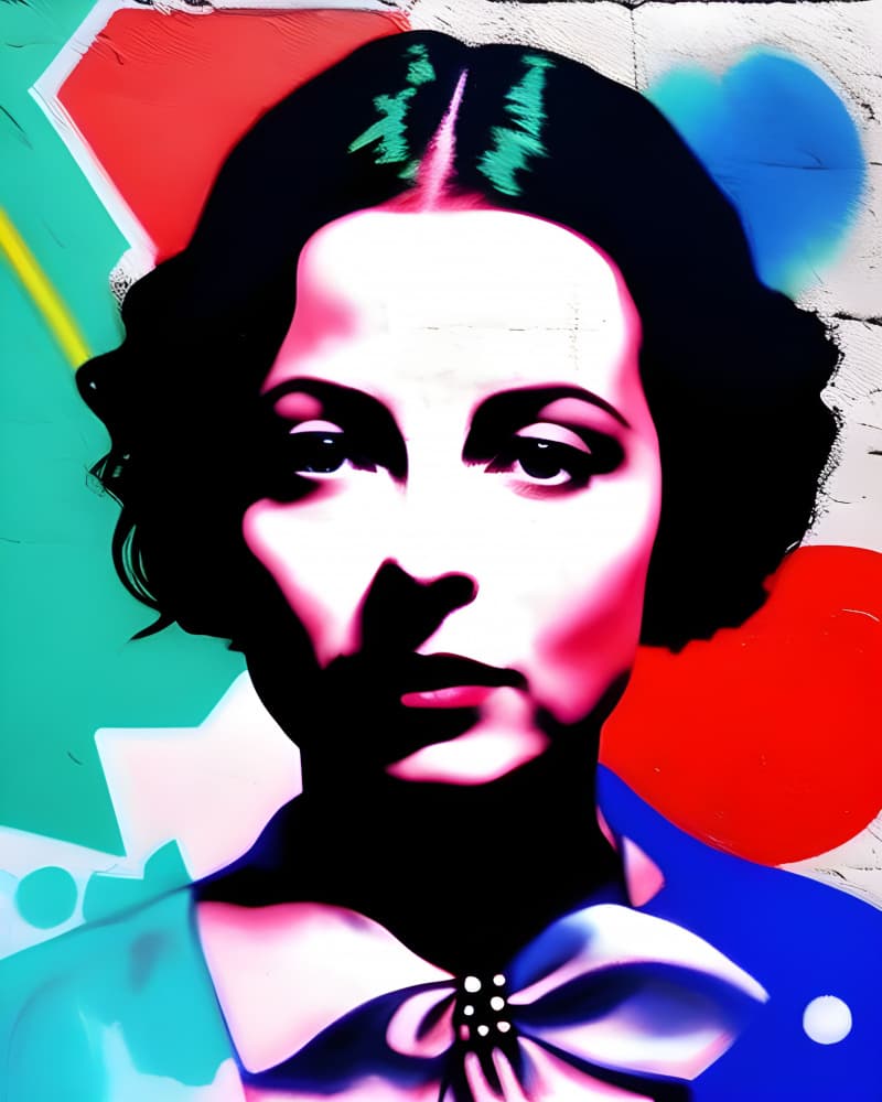 Pop Art Woman Portrait by Cicero Spin — canvas wall art