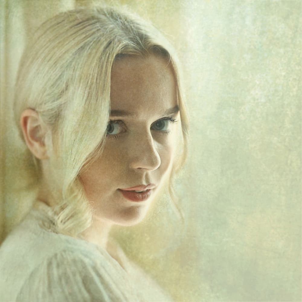 Dreamy Blonde Portrait by kenp — canvas wall art