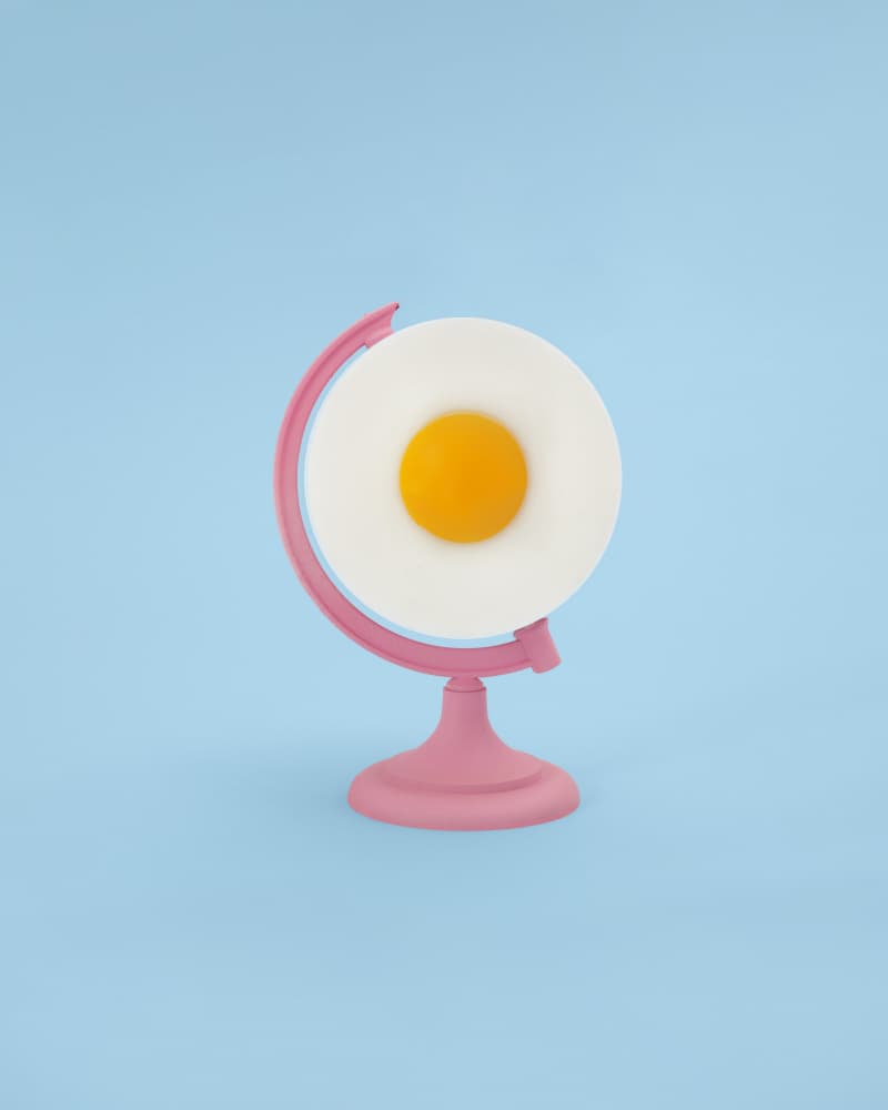 Sunny Side Up World by Julia Ramiro — canvas wall art