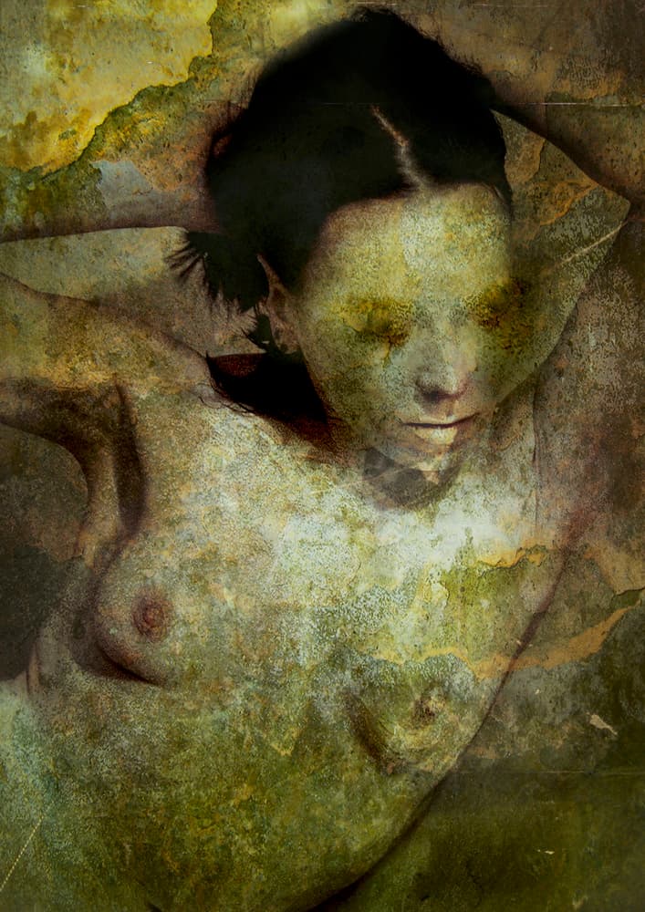 Serene Earth Nude by Lucyna Łazarska ( Lucynda Lu ) — canvas wall art