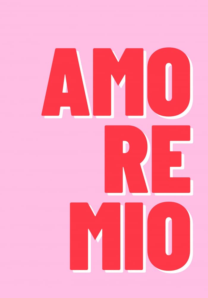 Pink Amore Mio by Athene Fritsch — canvas wall art