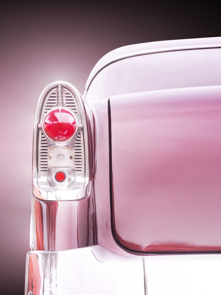 Classic Pink Car Taillight by Beate Gube — canvas wall art