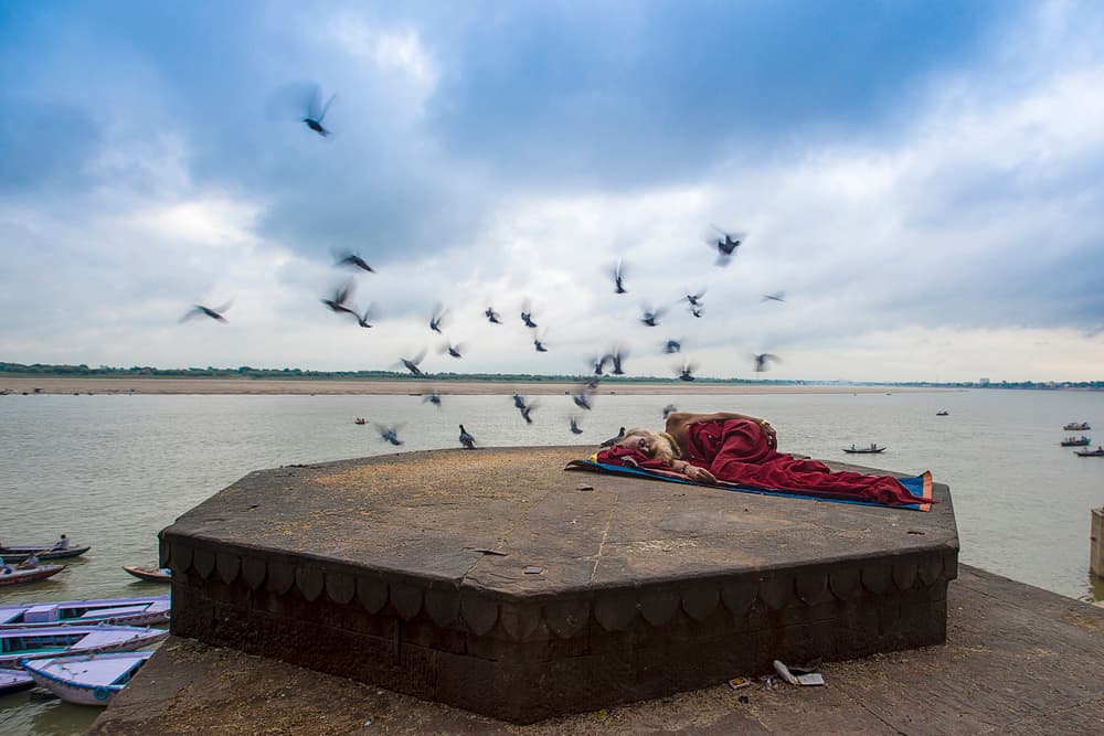 Ganges River Slumber by Eyal Amer — canvas wall art