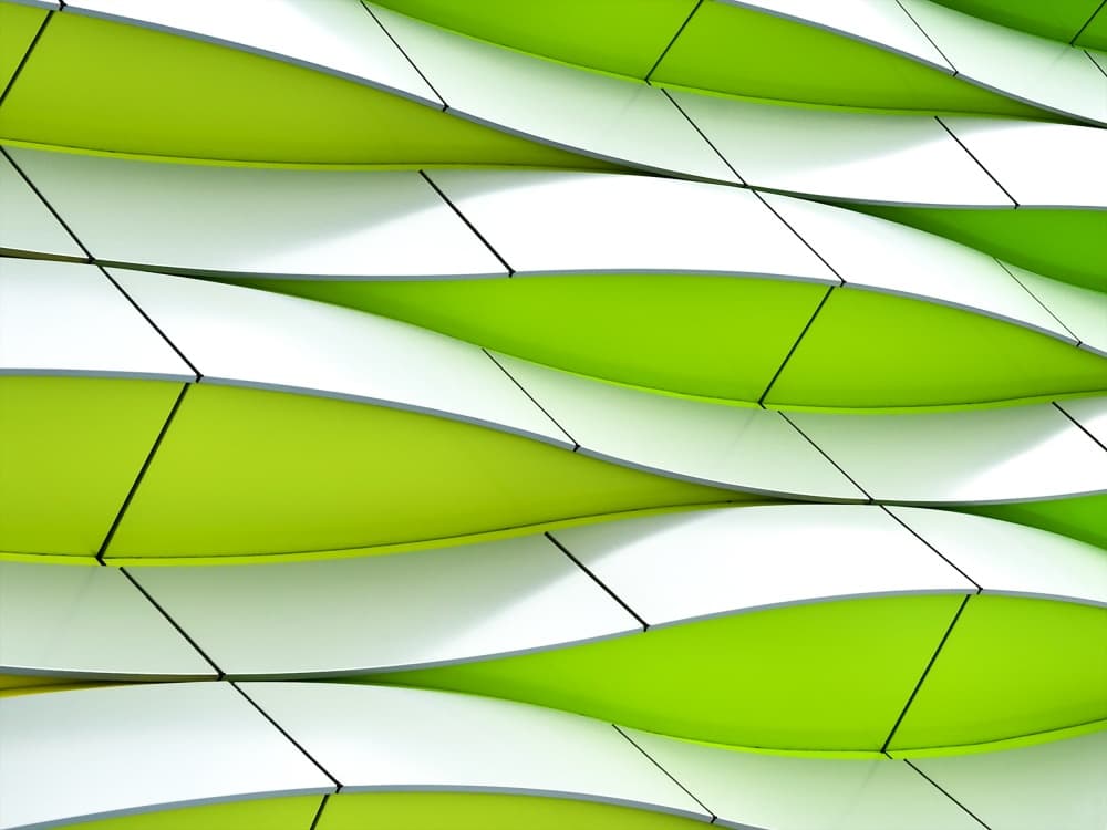 Modern Green Waves by Gerard Jonkman — canvas wall art