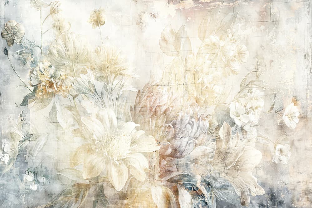 Soft Floral Elegance by Rafal Kulik — canvas wall art
