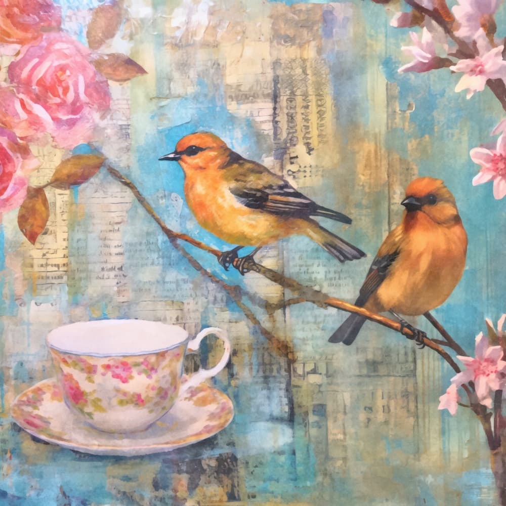 Morning Birds by Andrea Haase — canvas wall art