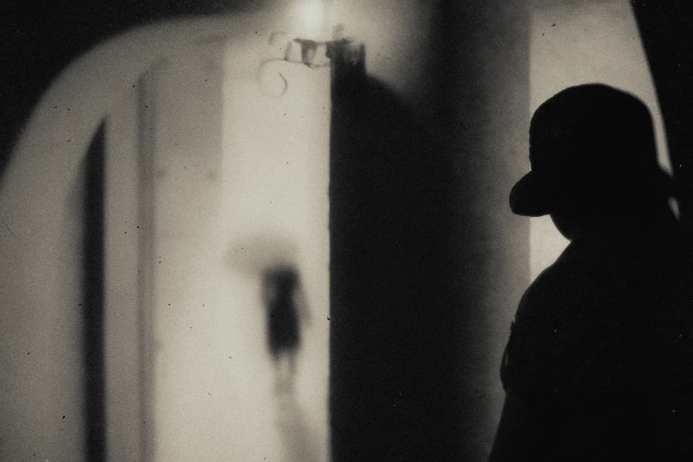 Mysterious Hallway Silhouette by Teruhiko Tsuchida — canvas wall art