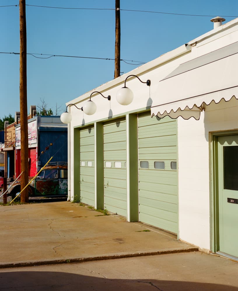 Vintage Garage Doors by Bethany Young — canvas wall art