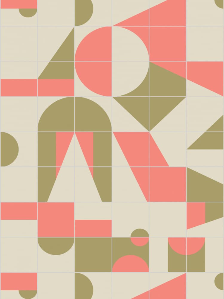 Geometric Color Blocks by Ninola Design — canvas wall art