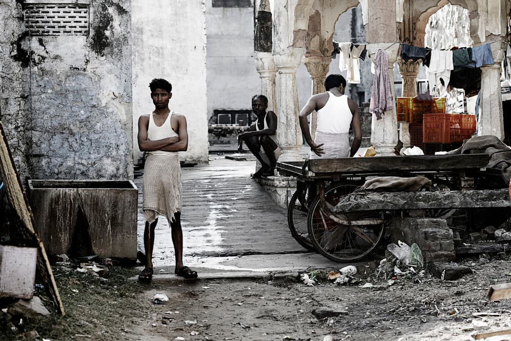 Everyday Indian Street by Eyal Amer — canvas wall art