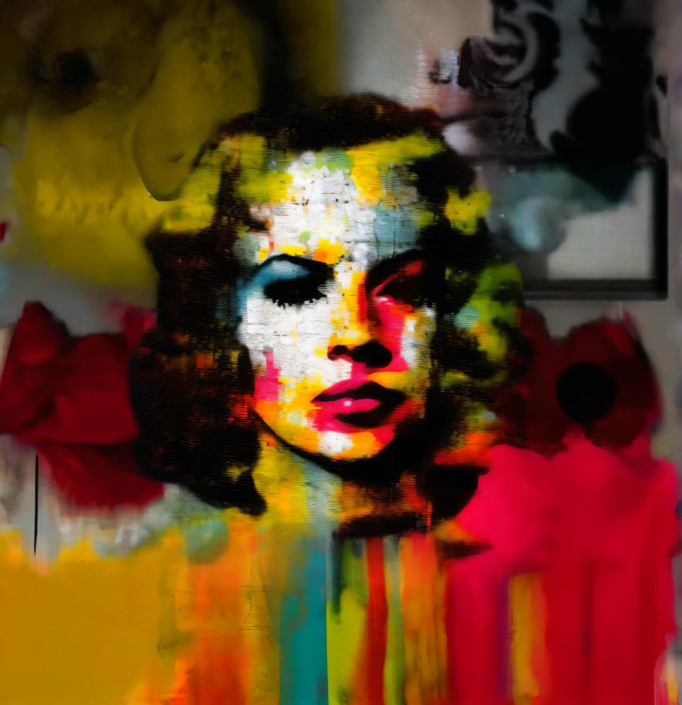 Vibrant Pop Art Woman by Cicero Spin — canvas wall art
