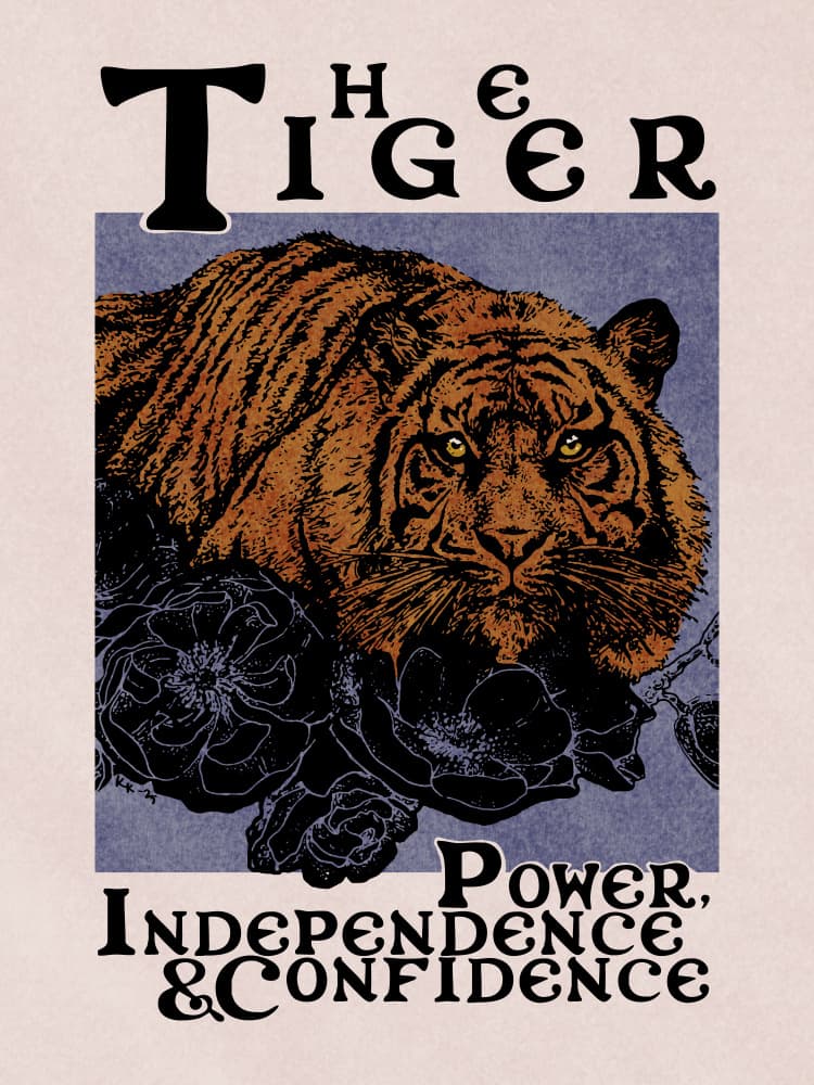 Majestic Tiger Gaze by Katariina Kosunen — canvas wall art