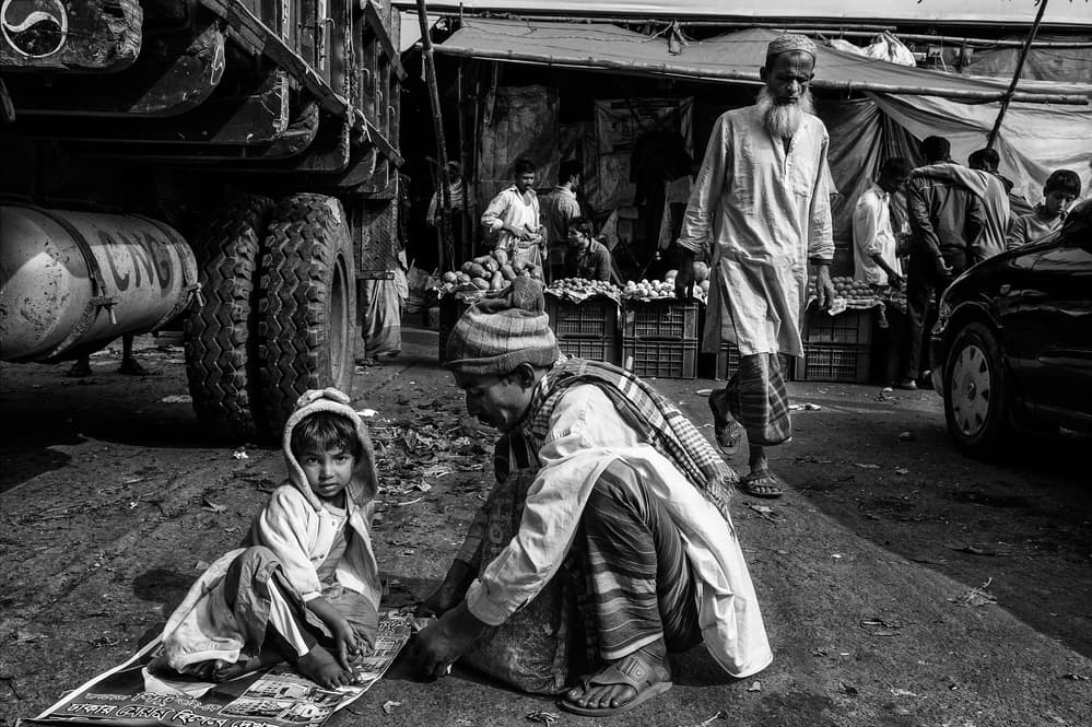 Street Market Life by Joxe Inazio Kuesta Garmendia — canvas wall art