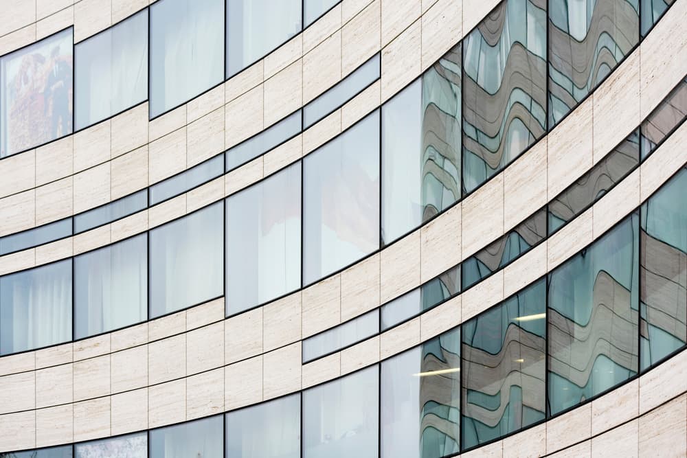 Curved Glass Reflections by Greetje van Son — canvas wall art