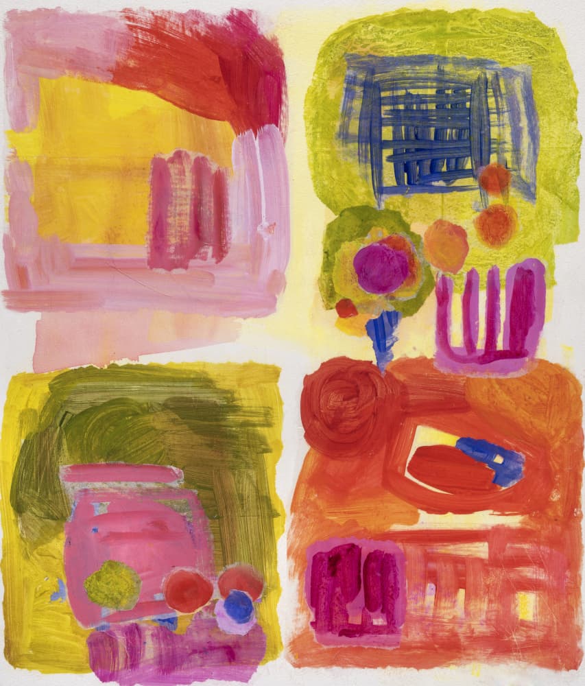 Vibrant Abstract Forms by Jules Gissler — canvas wall art