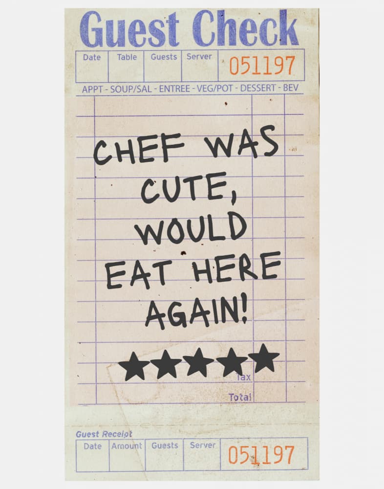 Chef Was Cute Review by Jolly and Dash — canvas wall art