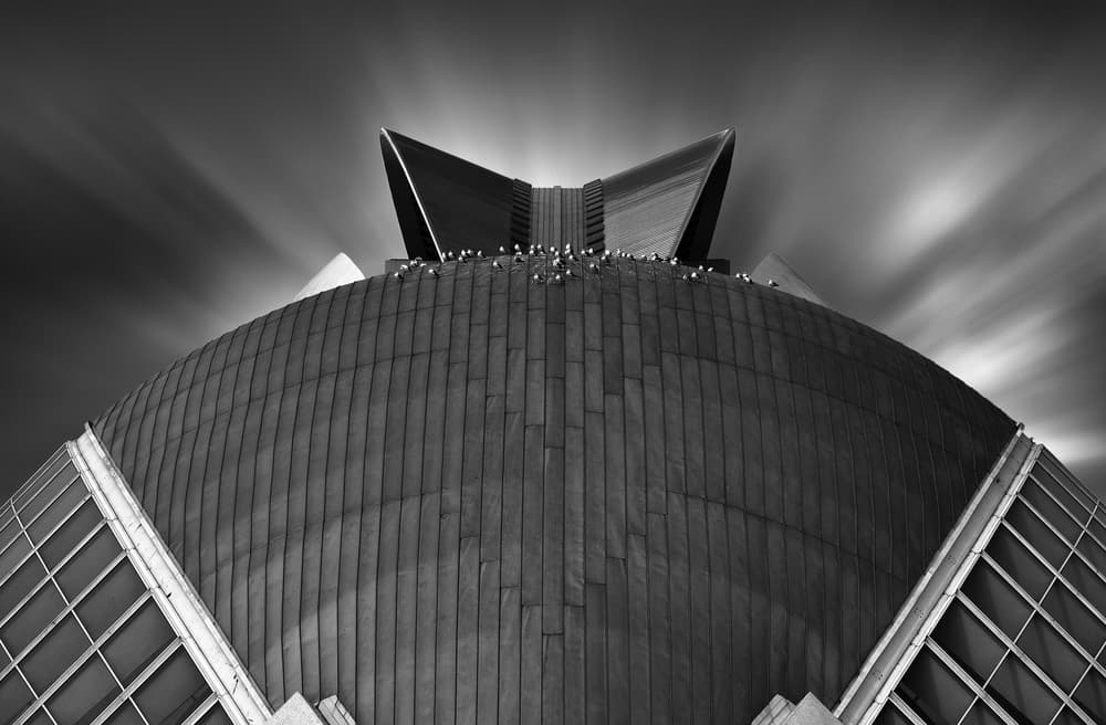 Striking Modern Architecture by Hans-Wolfgang Hawerkamp — canvas wall art