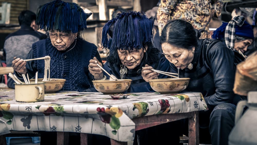 Cultural Noodle Meal by Eyal Alcalay — canvas wall art