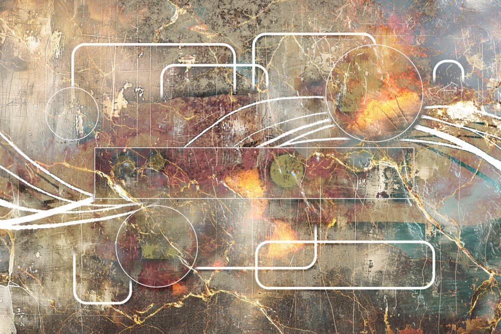 Geometric Digital Flow by Rafal Kulik — canvas wall art