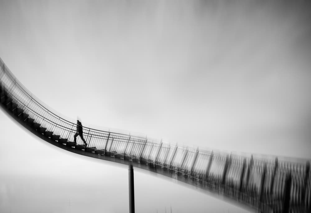 Solitary Ascent by Adam Dauria ☂ — canvas wall art