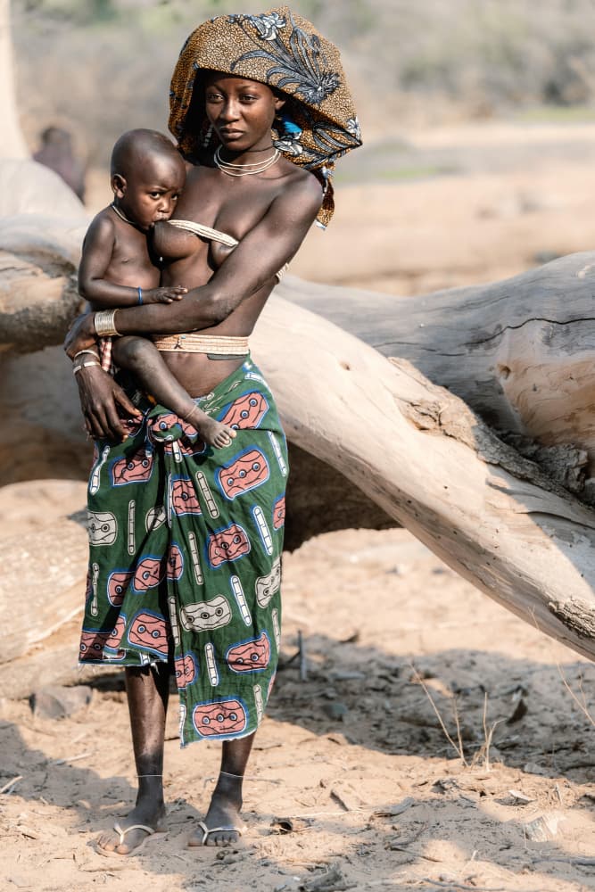 African Mother and Child by Trevor Cole — canvas wall art