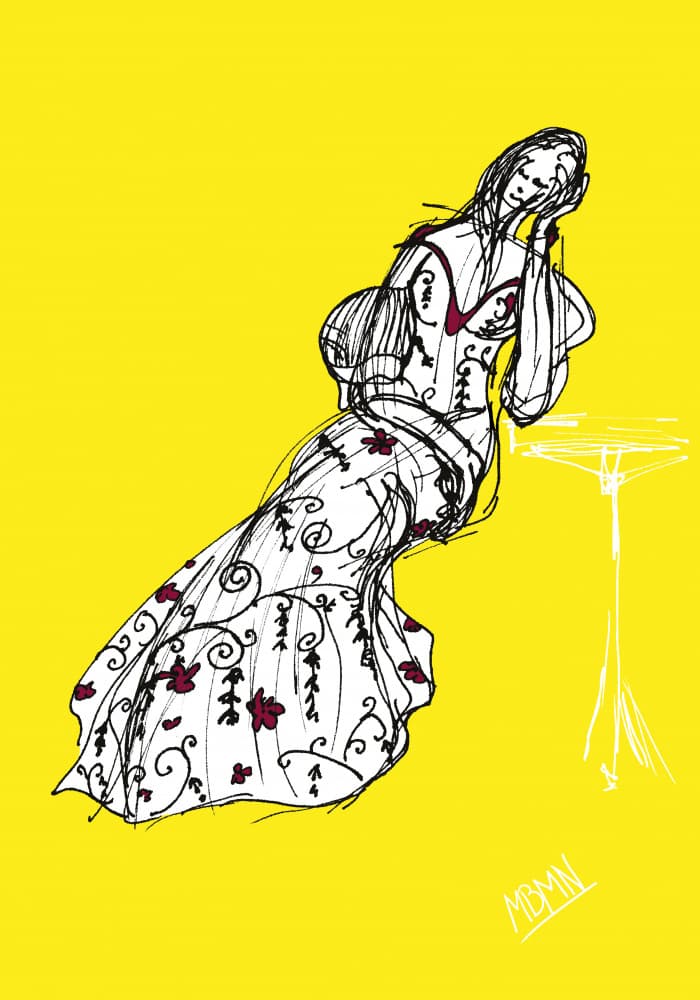 Yellow Fashion Illustration by Ida Publishing — canvas wall art