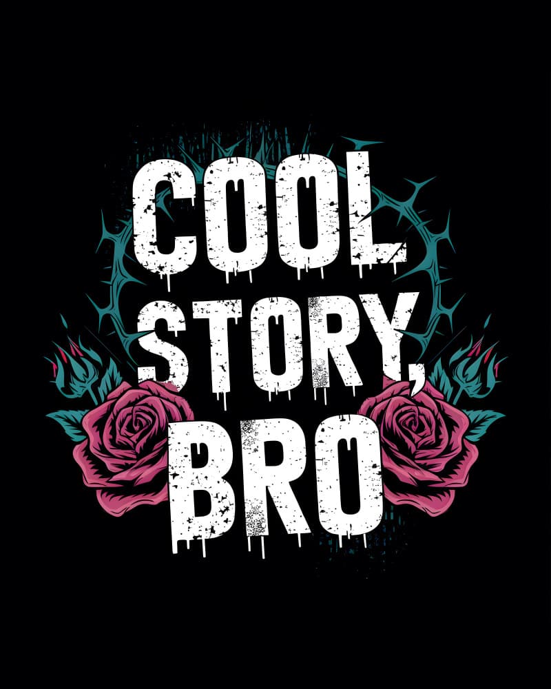 Cool Story Bro Roses by Kintsugi99 — canvas wall art
