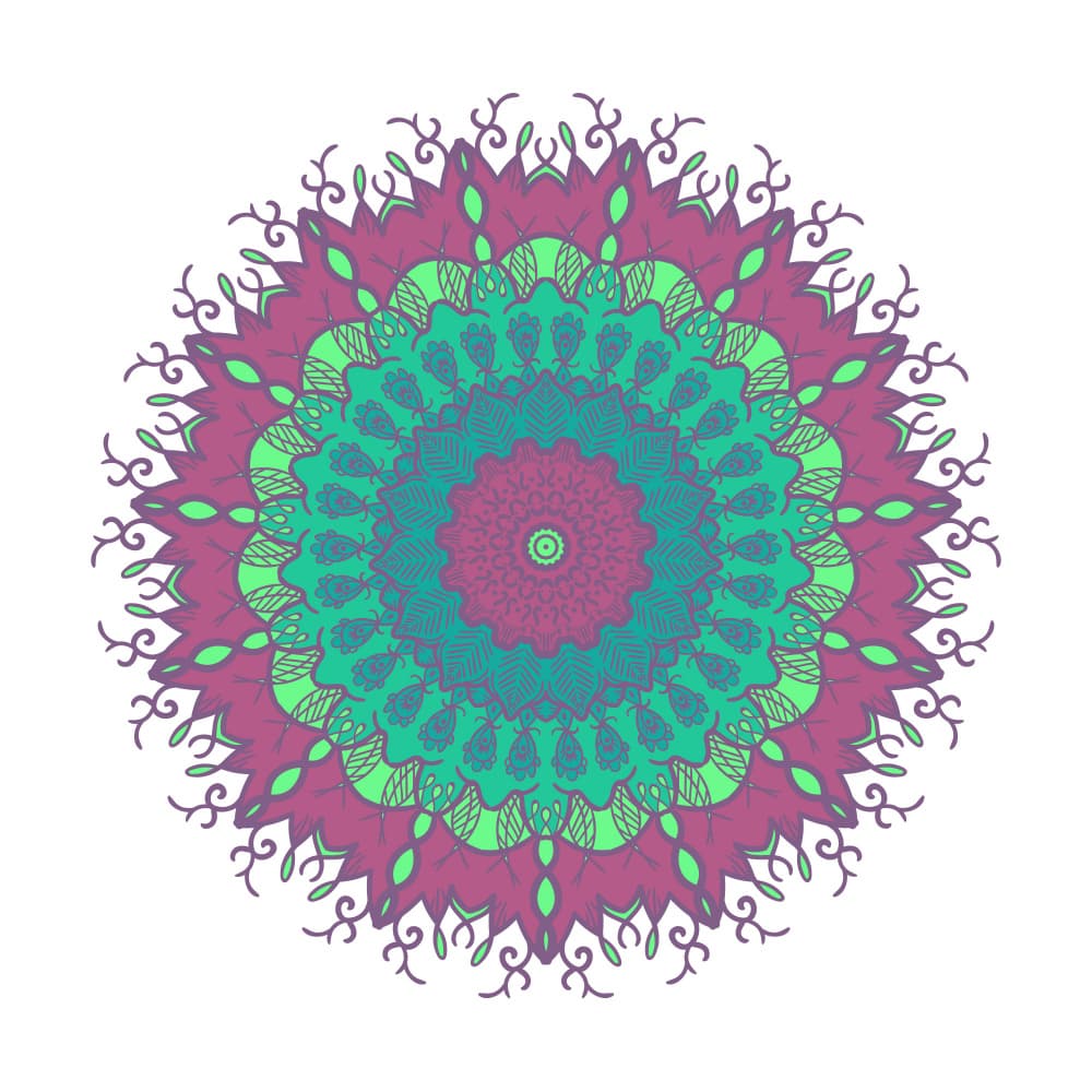 Vibrant Spiritual Mandala by Marika Barsrsind β canvas wall art