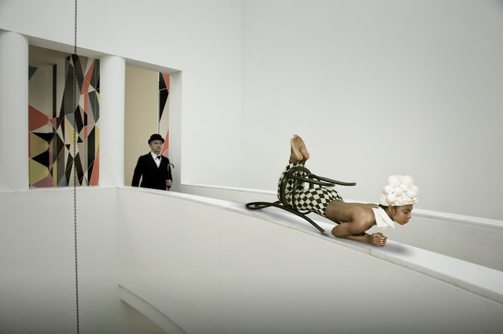 Conceptual Performance Art by Christine von Diepenbroek — canvas wall art